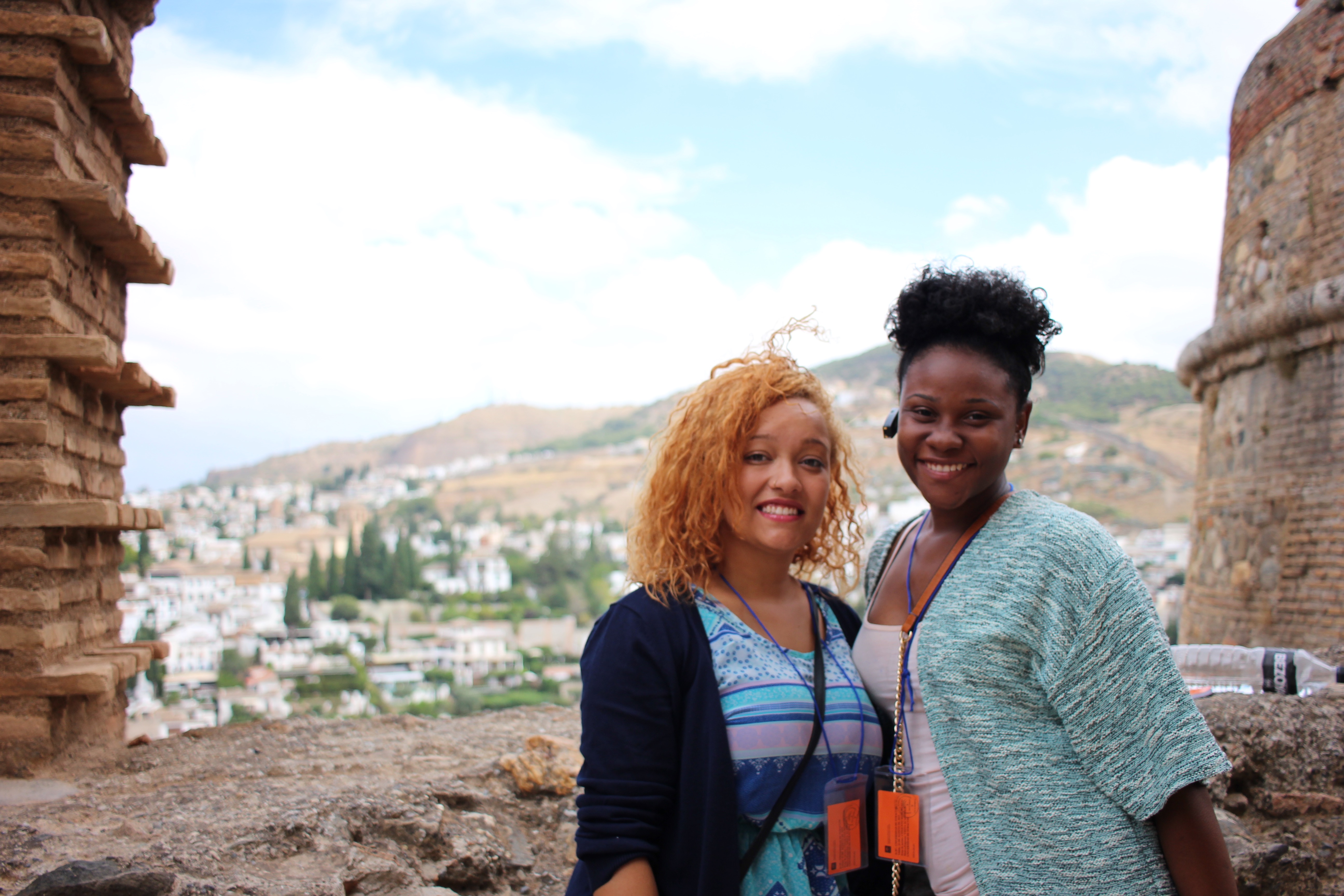 Two students enjoy their signature seminar trip