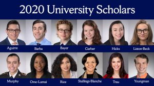 2020 scholars