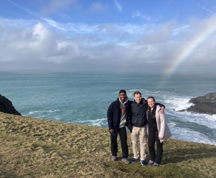 Students on Coastal Path